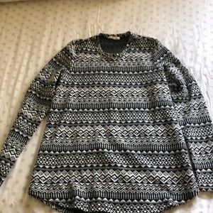 Black and White Pattern Sweater